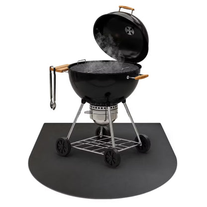 Grillmåtte 80x90 cm Sort Stål