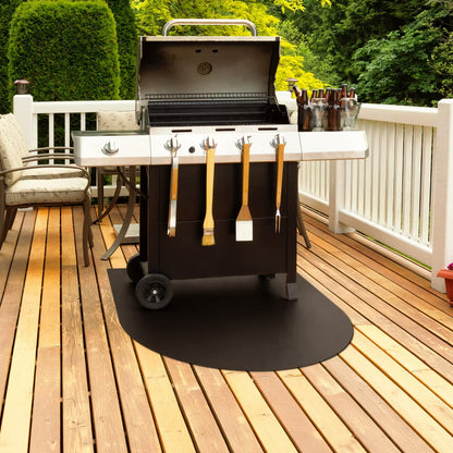 Grillmåtte 80x90 cm Sort Stål