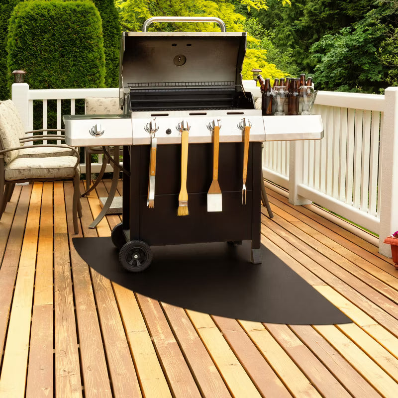 Grillmåtte Metal 100x100 cm Sort Stål