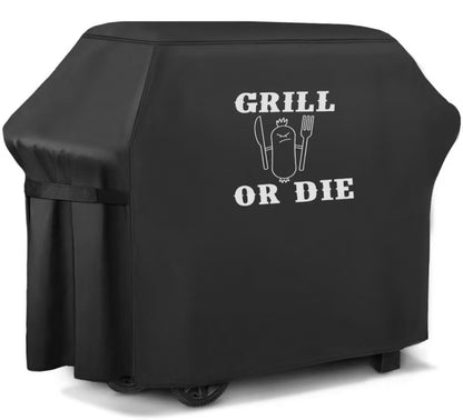 Grillovertræk S 105x100x48 cm Sort Vandtæt
