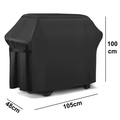 Grillovertræk S 105x100x48 cm Sort Vandtæt