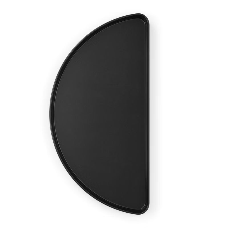 Grillpande Halvmåne 45x22 cm Emaljeret Sort