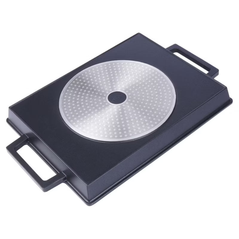 Grillplade Granit 43x27 cm Sort