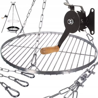 Grillrist Rund 45 cm Rustfrit Stål
