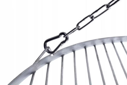 Grillrist Rund 45 cm Rustfrit Stål