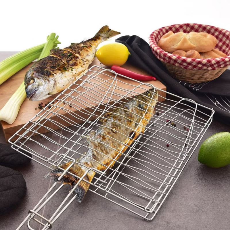 Grillrist til Fisk 28x55,5 cm Forkromet Metal