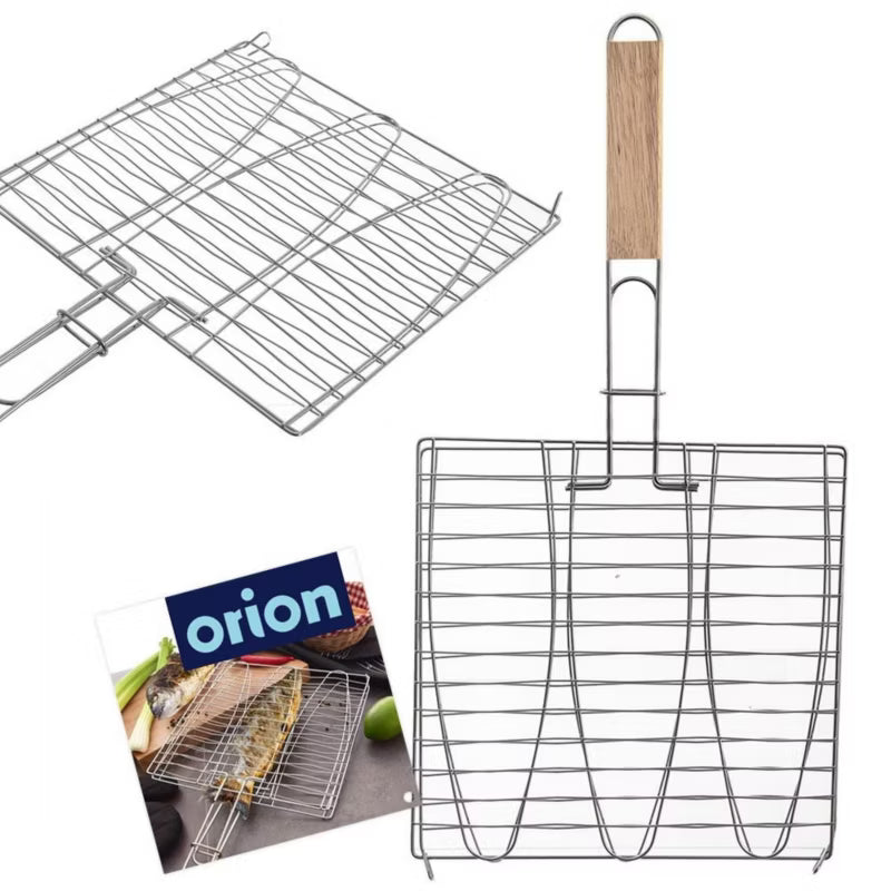Grillrist til Fisk 28x55,5 cm Forkromet Metal