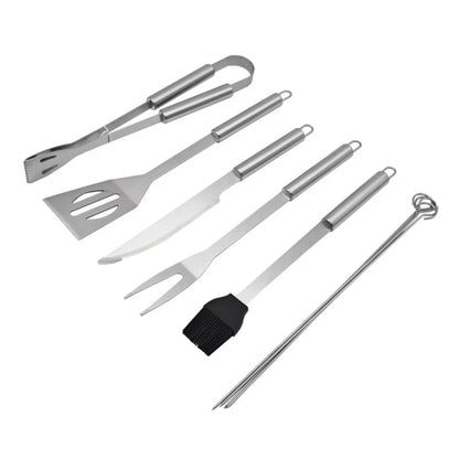 Grillsæt 9 Dele Rustfrit Stål med Etui