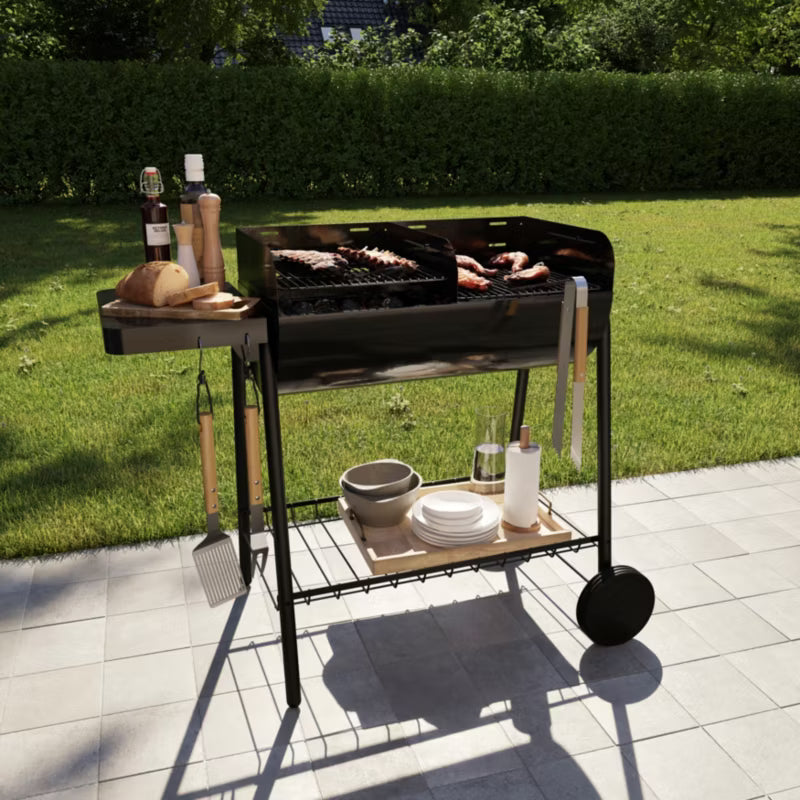 Grillspatel 40x9,5 cm Rustfrit Stål med Bøgetræshåndtag