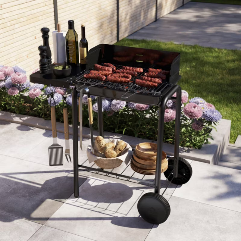 Grillspatel 40x9,5 cm Rustfrit Stål med Bøgetræshåndtag