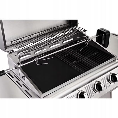 Grillspyd til Gasgrill Batteridrevet 5,3W Rustfrit Stål