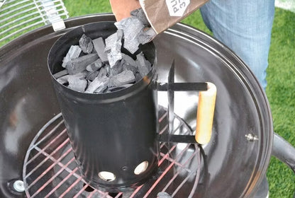 Grillstarter Ø17x28 cm Sort Stål | 4250373203355