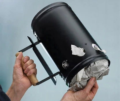 Grillstarter Ø17x28 cm Sort Stål | 4250373203355