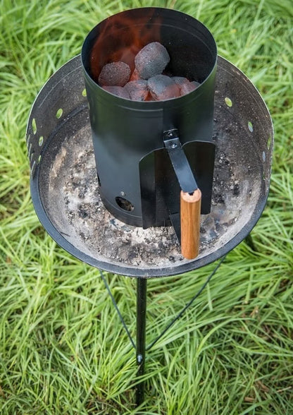 Grillstarter Ø17x28 cm Sort Stål | 4250373203355