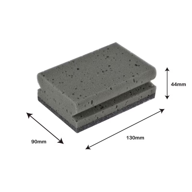 Grillsvamp 130x45x90 mm Sort