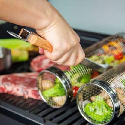 Grilltang 40,6 cm Bøg og Rustfrit Stål