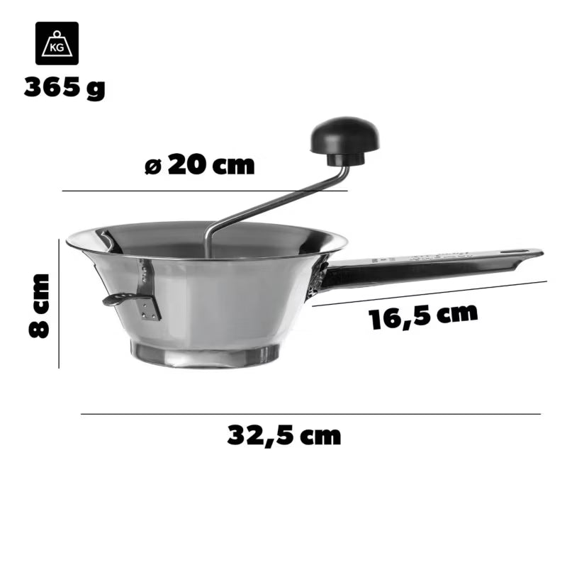 Grøntsagsmølle 20 cm Sølv Rustfrit Stål