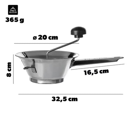Grøntsagsmølle 20 cm Sølv Rustfrit Stål
