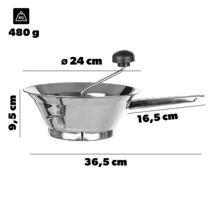 Grøntsagsmølle 24 cm Rustfrit Stål Sølv