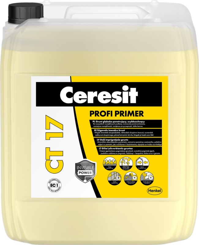Dybtgående grundingsmiddel Ceresit Ct17 20 l