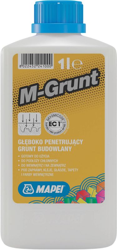 Dybtgående primer Mapei M-Grunt 1 l