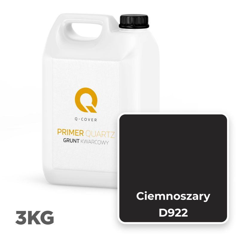 Kvartsprimer til Dekorationspuds Mørkegrå 3 kg D922