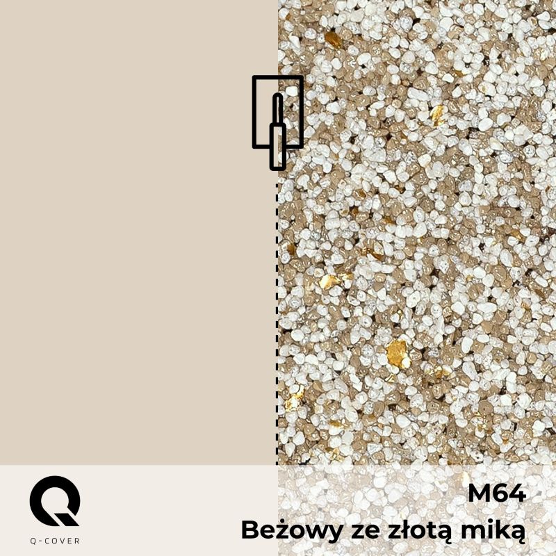 Kvartsgrunder til Mosaikpuds 7,5 kg Beige M64