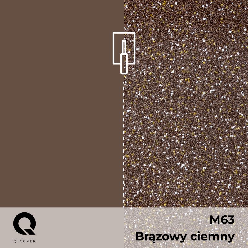 Kvartsprimer Mosaikpuds M63 3 kg Mørkebrun