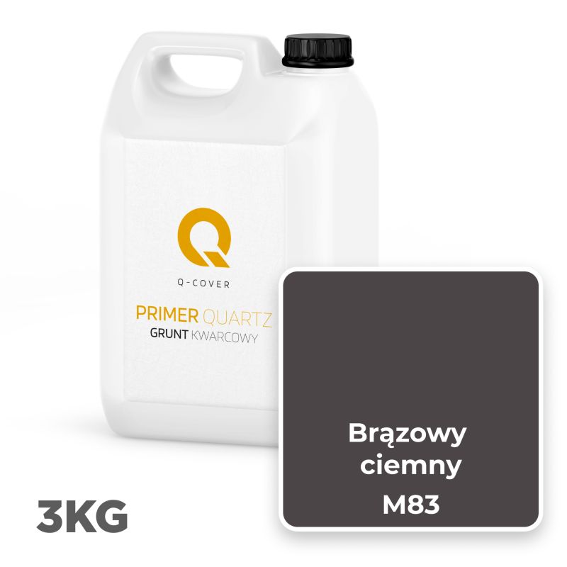 Kvartsgrunder M83 3 kg Mørkebrun
