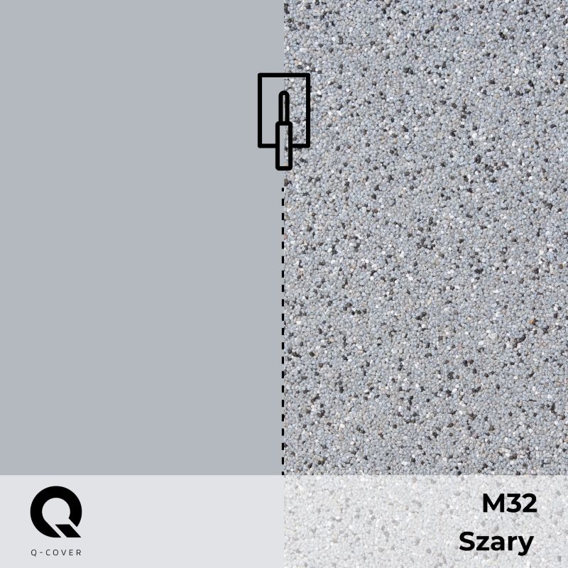 Kvartsgrunder M32 7,5 kg Grå