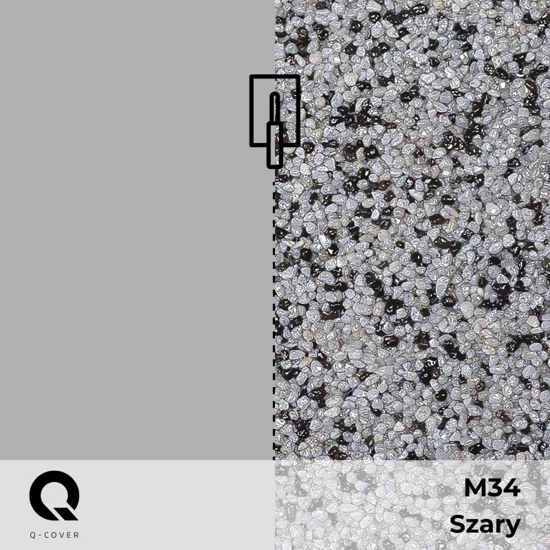 Kvarts Grunder til Mosaikpuds M34 15 kg Grå