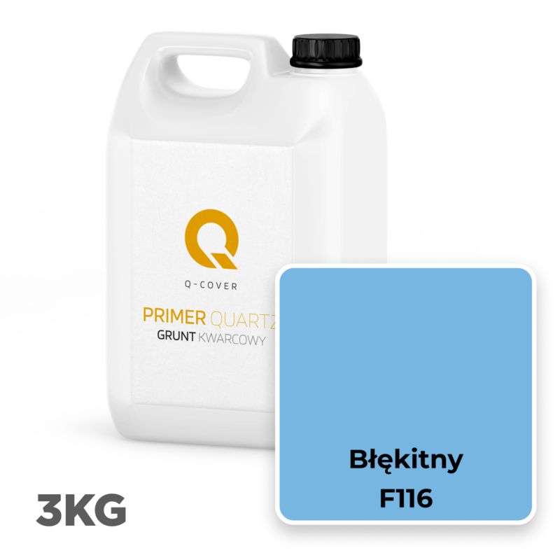 Kvartsprimer F116 3 kg Lyseblå