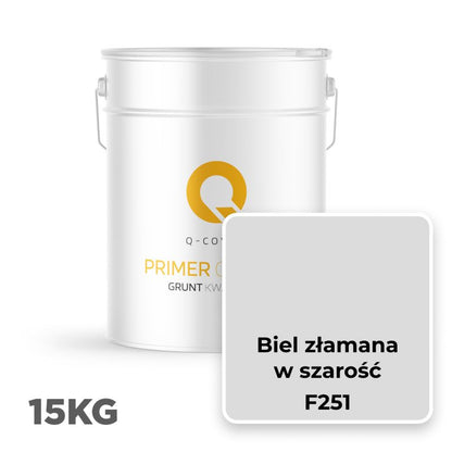 Kvarts Grunder F251 15 kg Brækket Hvid