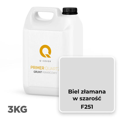Kvarts Grunder F251 3 kg Knækket Hvid