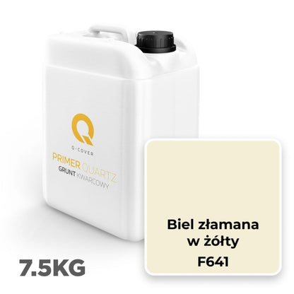 Kvartsgrunding under Silikonepuds Knækket Hvid Gul F641 7,5 kg