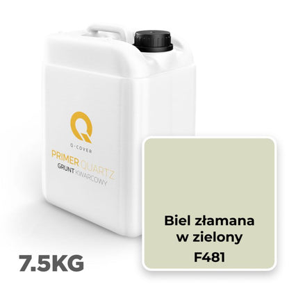 Kvartsgrunder F481 7,5 kg Knækket Hvid med Grøn Tone