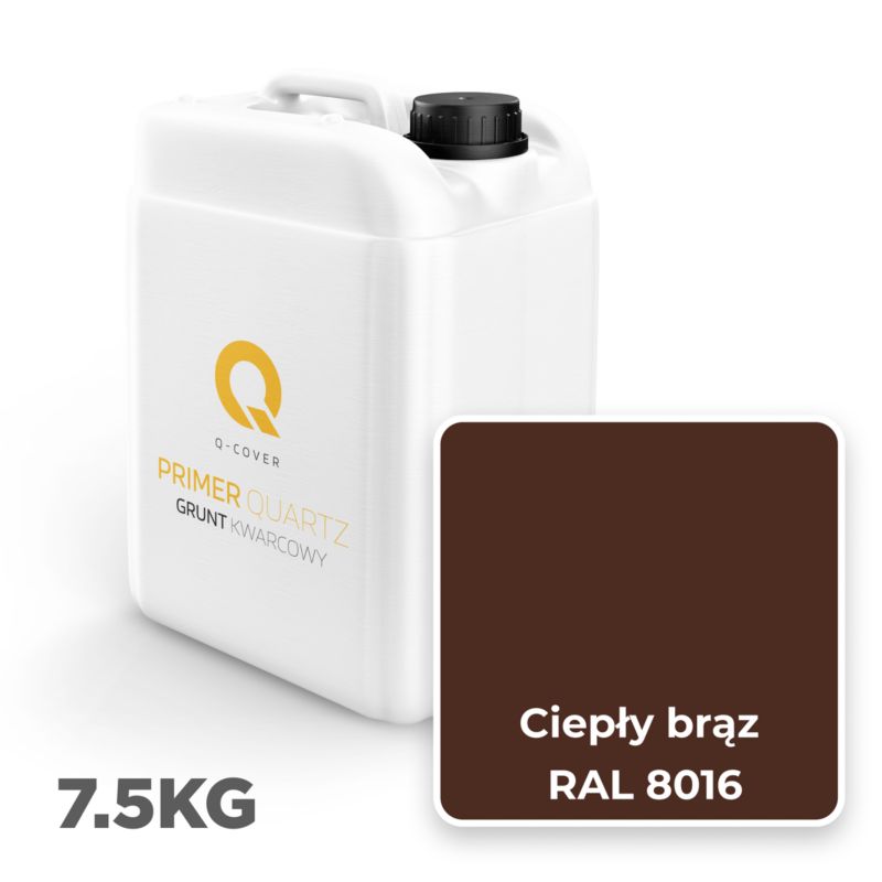 Kvartsgrunder Varm Brun RAL 8016 7,5 kg