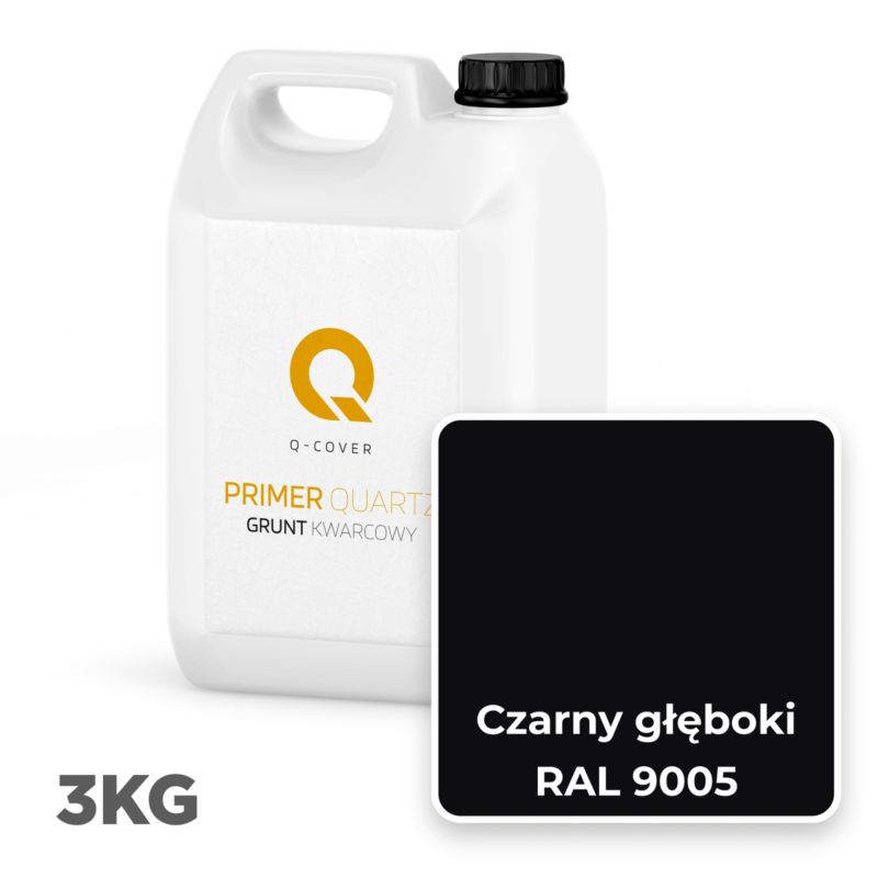 Kvartsgrunder til Silikonepuds 3 kg Dyb Sort RAL9005