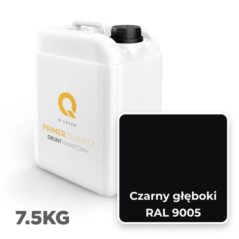 Kvartsgrunder Silikonepuds 7,5 kg Dyb Sort RAL9005