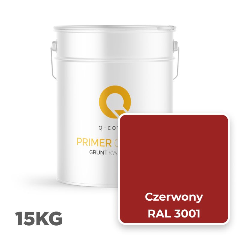Kvartsgrunder Silikonepuds Rød RAL3001 15 kg