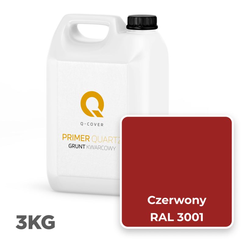 Kvartsgrunder RAL3001 Rød 3 kg