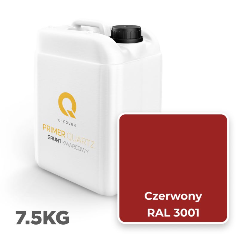 Kvartsgrunder til Silikonepuds Rød RAL3001 7,5 kg