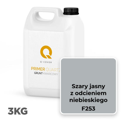 Kvarts Grunder til Silikonepuds Lys Gråblå F253 3 kg