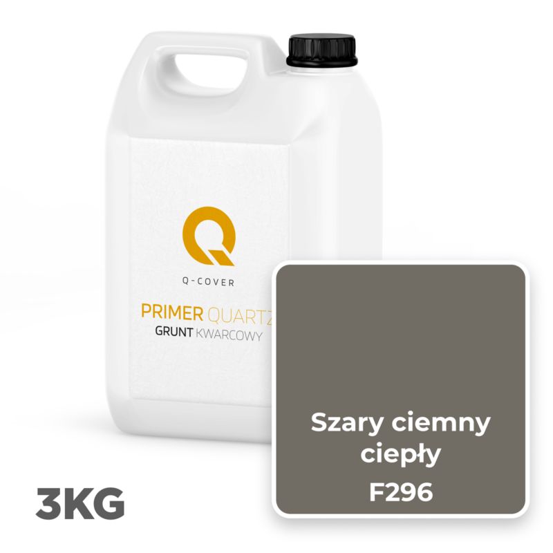 Kvartsgrunder Silikone F296 Mørk Varm Grå 3 kg