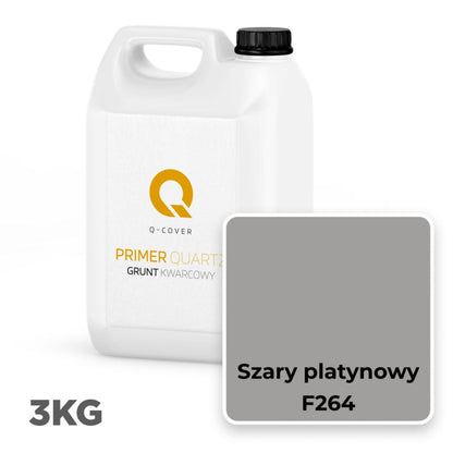 Kvartsprimer Silikonepuds Platin Grå 3 kg F264