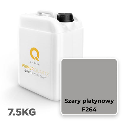 Kvartsgrunder F264 7,5 kg Platin Grå