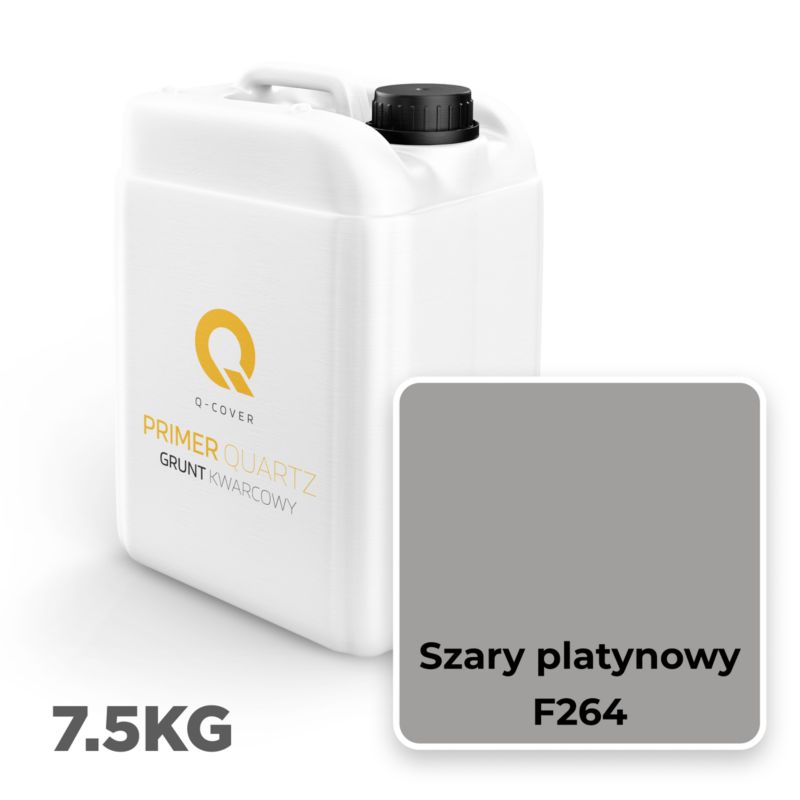Kvartsgrunder F264 7,5 kg Platin Grå