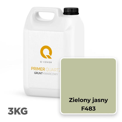 Kvartsgrunder til Silikonepuds Lys Grøn F483 3 kg