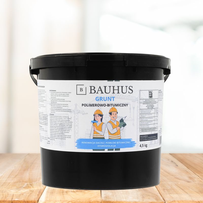 Bitumengrunder Hurtigtørrende Vandtæt 4,5 kg Brun/Sort