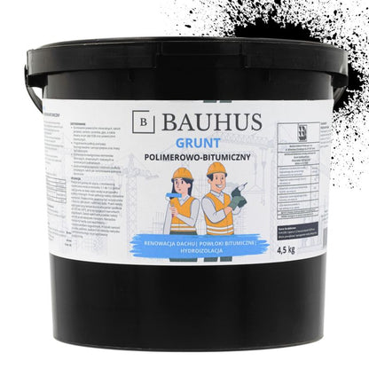 Bitumengrunder Hurtigtørrende Vandtæt 4,5 kg Brun/Sort